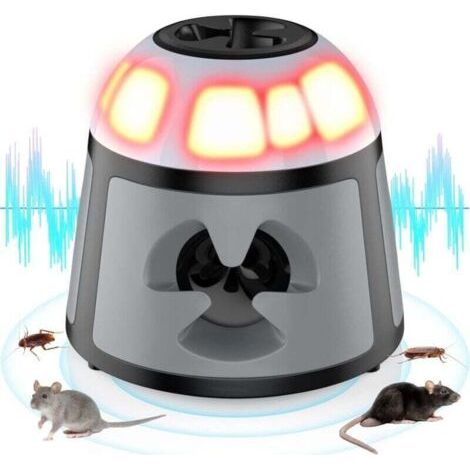 Ultraschall-Nagetierabwehrgerät mit LED-Licht, 360°-Innenbereich-Schutz, Steckdosen-Gerät zur Mäuse- und Rattenbekämpfung (1/5)