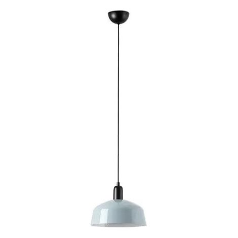 Faro Tatawin Mittlere kuppelförmige Pendel-Deckenleuchte Schwarz, Graublau glänzend 1x E27 (1/3)