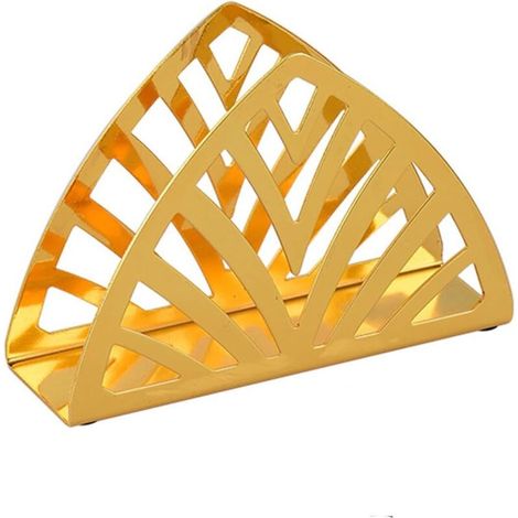 Metal towel dispenser for kitchen, stainless steel towel holder for kitchen countertops, dining tables (gold triangle) (1/5)