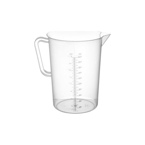 Hendi - Vaso medidor de cocina de polipropileno de 2L con graduaciones