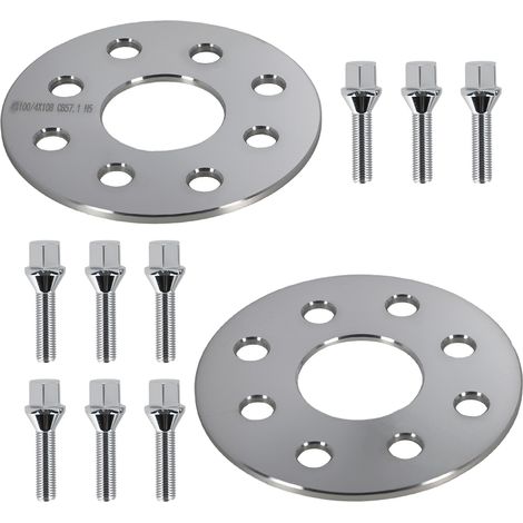 Espaciadores 5mm for VW Corrado Golf I II III 4x100 4x108 57.1mm Aluminio