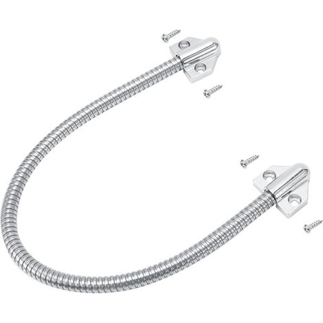 Câble de Sécurité Porte Blindé 40cm, Boucle de Porte Blindée, Acier INOX 10mm, Protection Anti-Effraction pour Porte d'Entrée, Installation Surface (1/5)