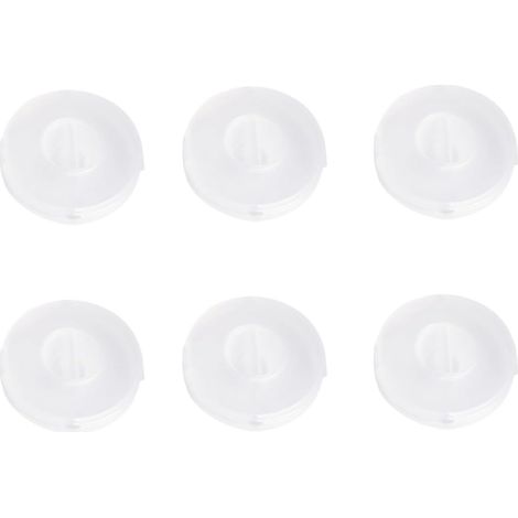 Lot de 6 Enrouleurs de Câble Circulaires en PP Légers Design Rotatif pour Organiseur de Câble Bureau et Casiers (1/5)