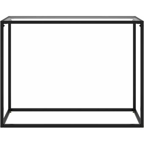 Maison Exclusive - Tavolo Consolle Trasparente 100x35x75 cm in Vetro Temperato (1/5)