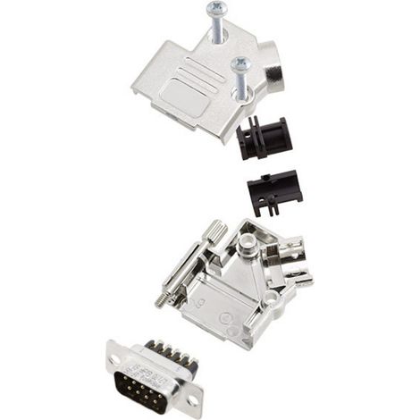 Amphenol  L17D45PK-M-15+L717DA15PST D-SUB Stiftleisten-Set 45 ° Polzahl: 15 Schrauben 1 St.