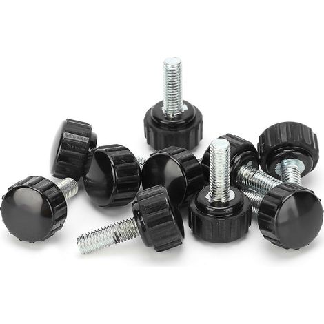 10 Stück Spannknopf, Jig-Schraube, Drehbank-Handgriff, Drehmutter, gerades Gewinde, Sicherungsgriff M5x16x15