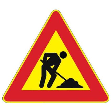 SEGNALE CANTIERE FIG. 383 'LAVORI IN CORSO' 90 cm