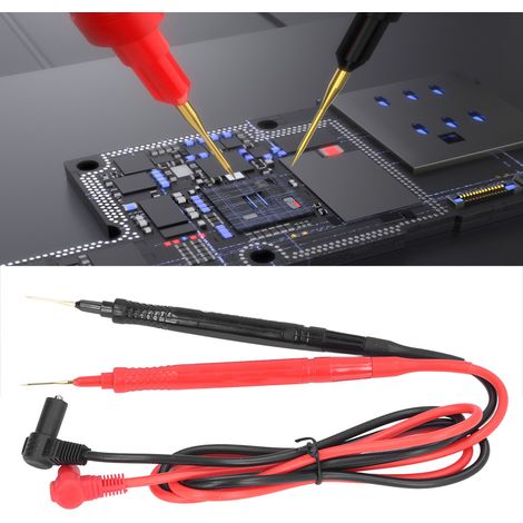 Multimeter-Prüfspitzen mit extraharten, austauschbaren, vergoldeten Spitzen multifunktionaler Präzisions-Supraleitungs-Prüfstift, 20 A/2000 V. (1/5)
