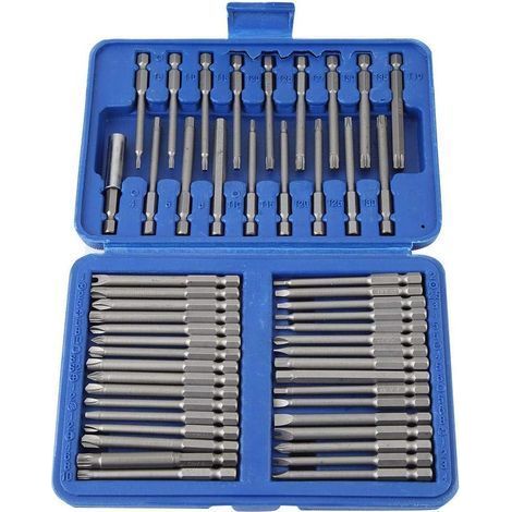 Coffret embouts de tournevis 50 pièces, embouts Phillips plats Torx et embouts spéciaux (1/4)