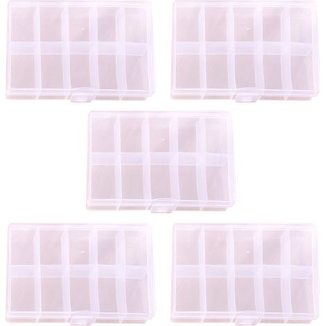 Boîte de rangement en plastique, boîte de rangement pour perles de diamant à l'eau, art et loisirs créatifs. (1/5)