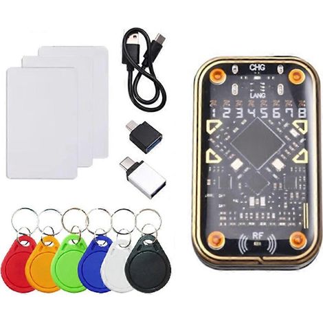 Chameleon Ultra V2.0 RFID Ultimate Emulator NFC Duplicator + 3xCUID 6xUID Schlüsselanhänger 125 kHz 13,56 MHz RFID-Kartenleser (1/5)