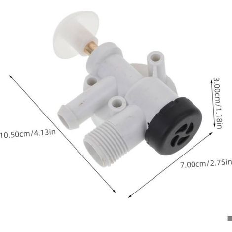 Robinet de rechange robuste pour toilettes de camping-car – compatible mécanisme chasse d'eau (1/5)
