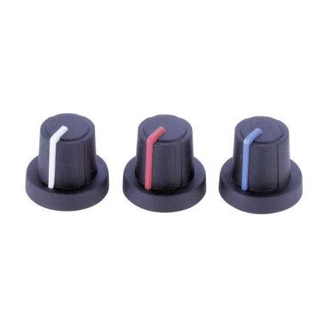 Pb-fastener Botón de control compacto moderno negro 19mm