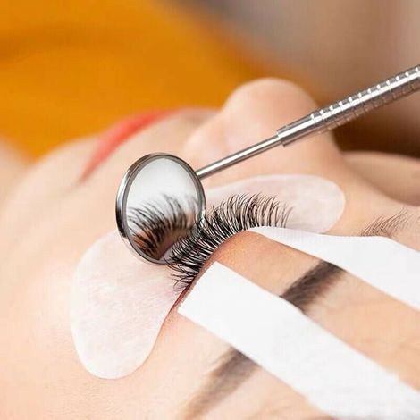 Zahnspiegel (4er-Set), Kontrollspiegel für Wimpernverlängerungen, runder Zahnspiegel aus Edelstahl, Inspektionsspiegel, Mundspiegel (1/4)