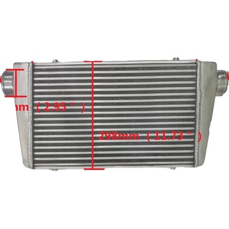 Intercooler Turbo, Aluminium Alliage, 450x300 mm, Entrée 3", Placement Avant, Compatibilité Universelle (1/5)