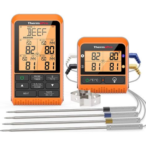 Termometro alimentare wireless ThermoPro TP-829 con 4 sonde