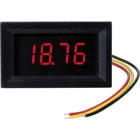 TRU COMPONENTS TC-VL4D-RED Digitales Einbaumessgerät