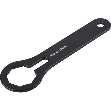 Clé de capuchon de fourche avant, outil, amortisseur de choc à double chambre, clé de réglage 49mm adaptée pour Yamahanoir (1/5)