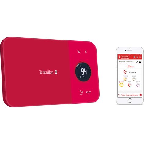 Terraillon Cranberry balanza de cocina roja precisa