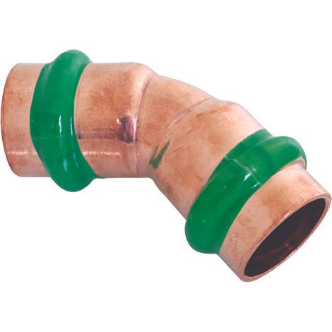 Coude 45° FF cuivre à sertir EAU ø35 (1/2)