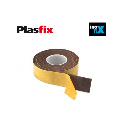 Pack 1 fieltro marrón sintético adhesivo 25x1500mm Plasfix INOFIX