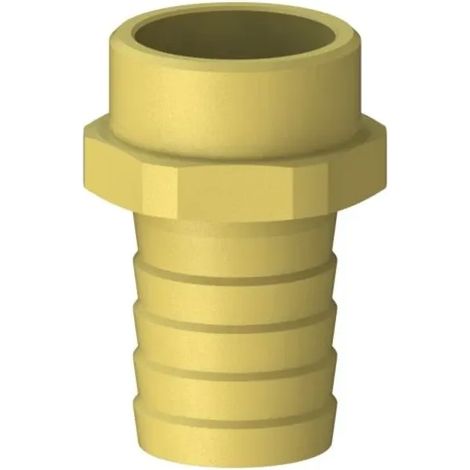 JS Bocchettone per tubo di aspirazione, ogiva 1'', filetto esterno 1'', ottone, GA34353000001