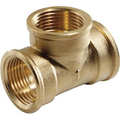 MT te 90 h/h laton dt 1/2 rosca , Te de 90 grados tres bocasLatonado1/2 pulgada.