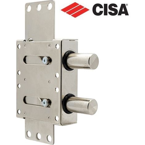 Cisa catenaccio deviatore laterale doppio in acciaio per porte blindate 06437-01 (1/5)