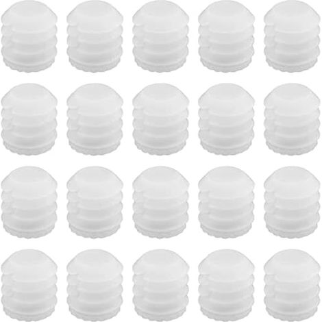 VGOL Lot de 100 chevilles d'extension en plastique M4 x 10 mm - Blanc - 4 mm - Accessoires pour armoire - 8,8 x 10 mm (1/5)