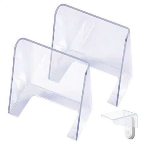 Protection Sonnette Exterieur Pluie, 2 Pièces Transparente Couvercle Étanche pour Bouton de Sonnette Plastique Cache Sonnette Extérieur pour Bouton de Sonnette Sonnette sans Fil (1/4)