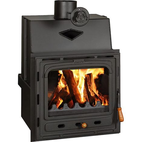 Inserto per caminetto PRITY CM 13,5 kW efficienza A Ø150mm porta in ghisa (1/4)