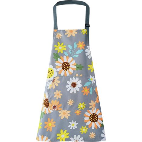 Kochschürzen, verstellbare Schürze mit Tasche, wasserdichte Kochschürze, ideal zum Kochen und Gärtnern (2 Stück) (1/5)
