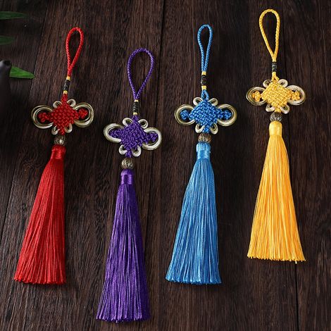 Nœud Chinois - Décoration Pendante en Polyester - Pour Porte, Intérieur, Voiture, Lanterne - Fête du Printemps - Lot de 2 (1/5)