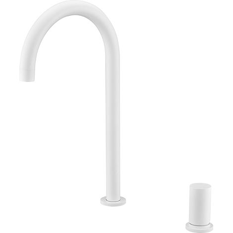 Rubinetto monocomando per cucina  Modello MANACOR  Colore Bianco  Finitura opaca  [ IMEX® ] (1/4)