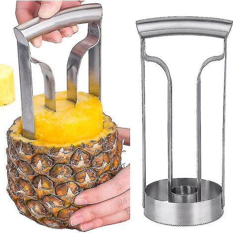 Éplucheur, coupe, vide-ananas, machine à découper et à retirer les ananas, lame en acier inoxydable --- (1/5)