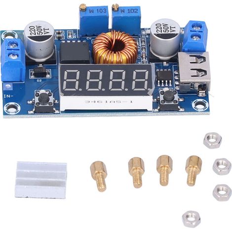 Abwärtswandlermodul mit USB-Schnittstelle, Konstantstromregelung und einstellbarer 5A-Spannung (1/5)