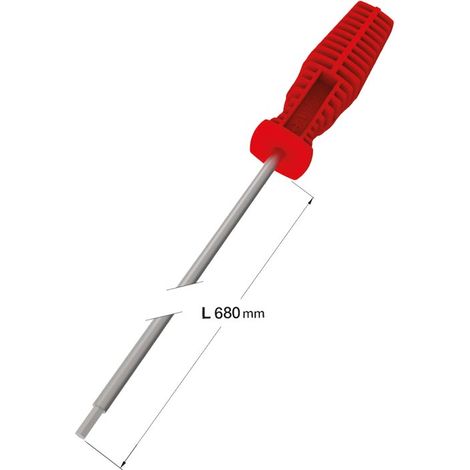 Clé de réglage pour pieds plastiques - Longueur utile : 680 mm - CAMAR (1/2)
