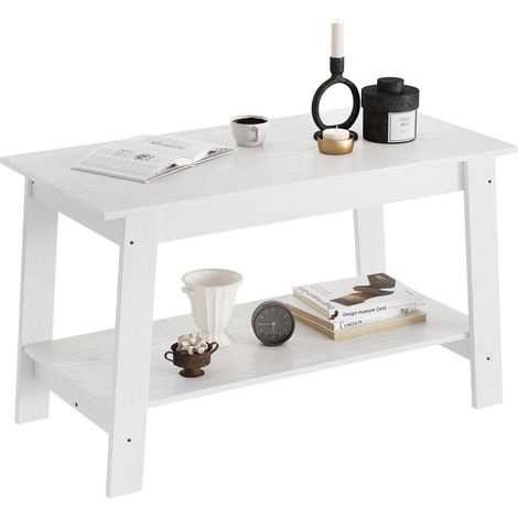 IDEALHOUSE Table Basse 2 Niveaux Style Rustique (1/5)