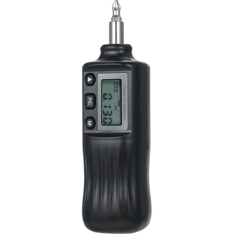 Destornillador dinamométrico digital de 1/4" con pantalla LCD, rango de par ajustable de 1,6 a 8 Nm, puntas incluidas, visualización de datos en tiempo real, preestablecidos y de pico. (1/5)