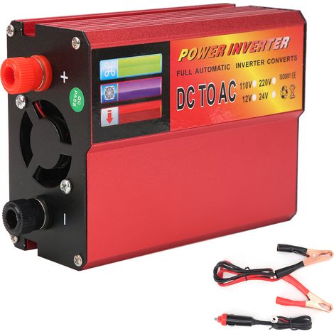 Convertisseur 600W 12V DC vers 110V AC Onde Sinusoïdale Modifiée avec Écran LED (1/5)