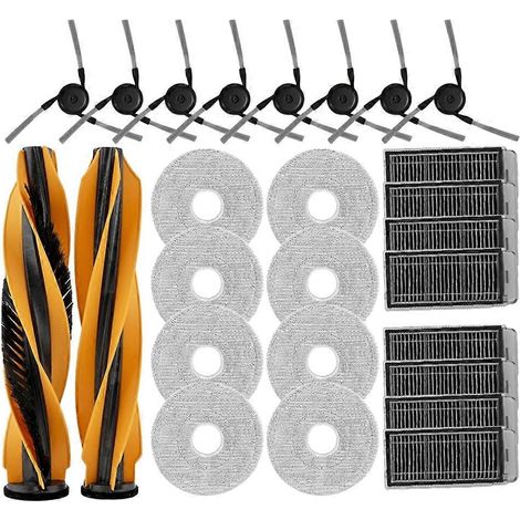 Filtres et lingettes de rechange pour brosses latérales principales des nettoyeurs MOVA V70 Ultra Complete / MOVA V70 Ultra Complete X (1/5)