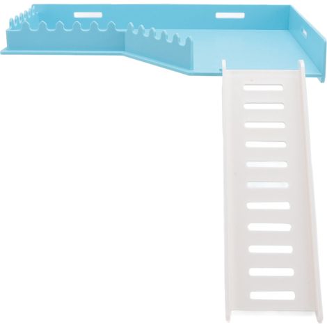 Plateforme d'escalade multifonctionnelle pour hamsters, jouet d'escalade sécurisé avec échelle en forme de L pour petits animaux (1/5)