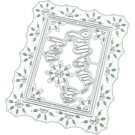 Schneerahmen-DIY-Metallstanzformen, Schablone für Scrapbooking, Fotoalbum, Papierkarten, Kunsthandwerk, Dekoration