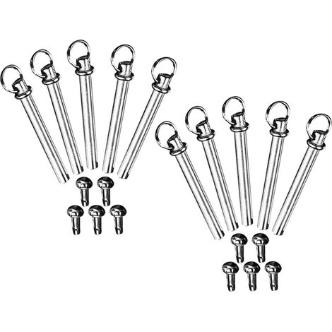 Fixations de Remplacement Rivets et Écrous en Acier Inoxydable 10 Ensembles, Stables et Résistants, pour Éventail à Main pour Usage Professionnel en Atelier de Réparation (1/5)