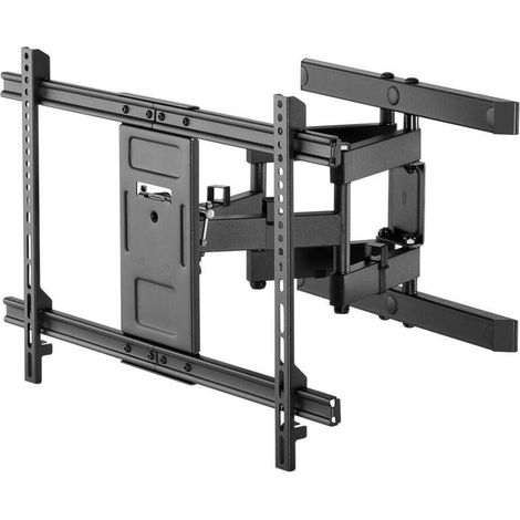 Goobay 49932 Soporte de Pared para televisores TV Pro FULLMOTION (L), 37 a 70 Pulgadas (94-178 cm), Totalmente móvil, Giratorio/inclinable, 60 kg, estándar Vesa, Negro (1/4)