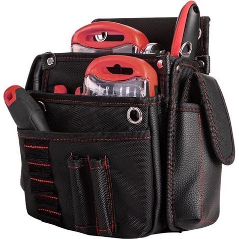 Sac à outils Ceinture de rangement d'outils en tissu Oxford, Sac à dos jardin, Sac à outils multifonction for électricien (1/5)