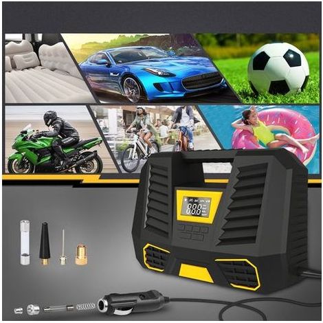 Compresseur à Air Portatif Batterie,6000mAh Compresseur Air Gonflage Rapide,Compresseur Voiture 12v,Mini Gonfleur Pneu Voiture avec Lampe LED, Pompe Pneus pour Voiture Velo Moto (1/3)
