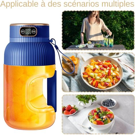 Vaso exprimidor portátil recargable, cartel digital multifunción para batidos personal - 5