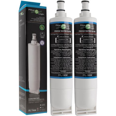 2x Filtre à eau pour Whirlpool frigo avec SBS200 (1/5)