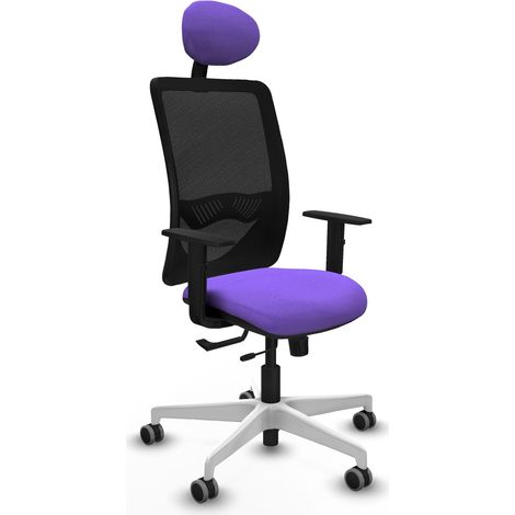 Silla de oficina piqueras y crespo Zulema negro tela ergonómica (1/2)